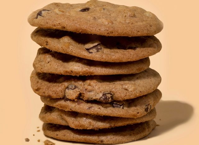 Tate's Bake Shop stack of chocolate chip cookies