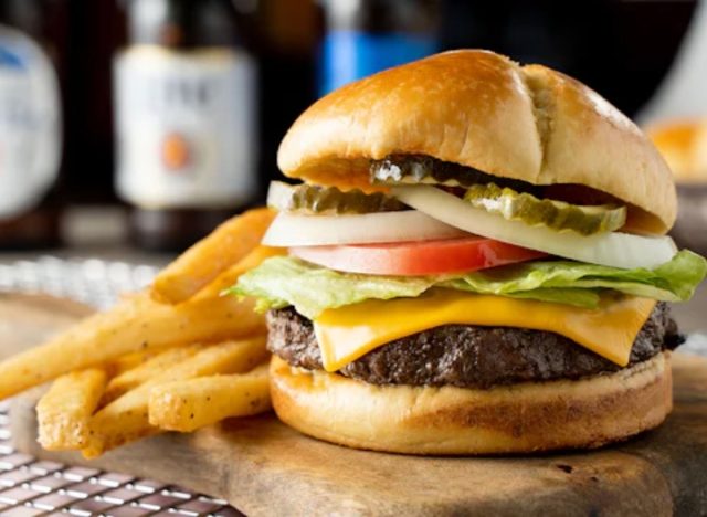 Logan's All-American Cheeseburger and Fries