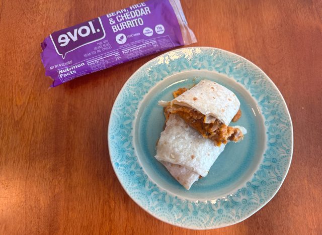 Evol Bean, Rice & Cheddar Burrito
