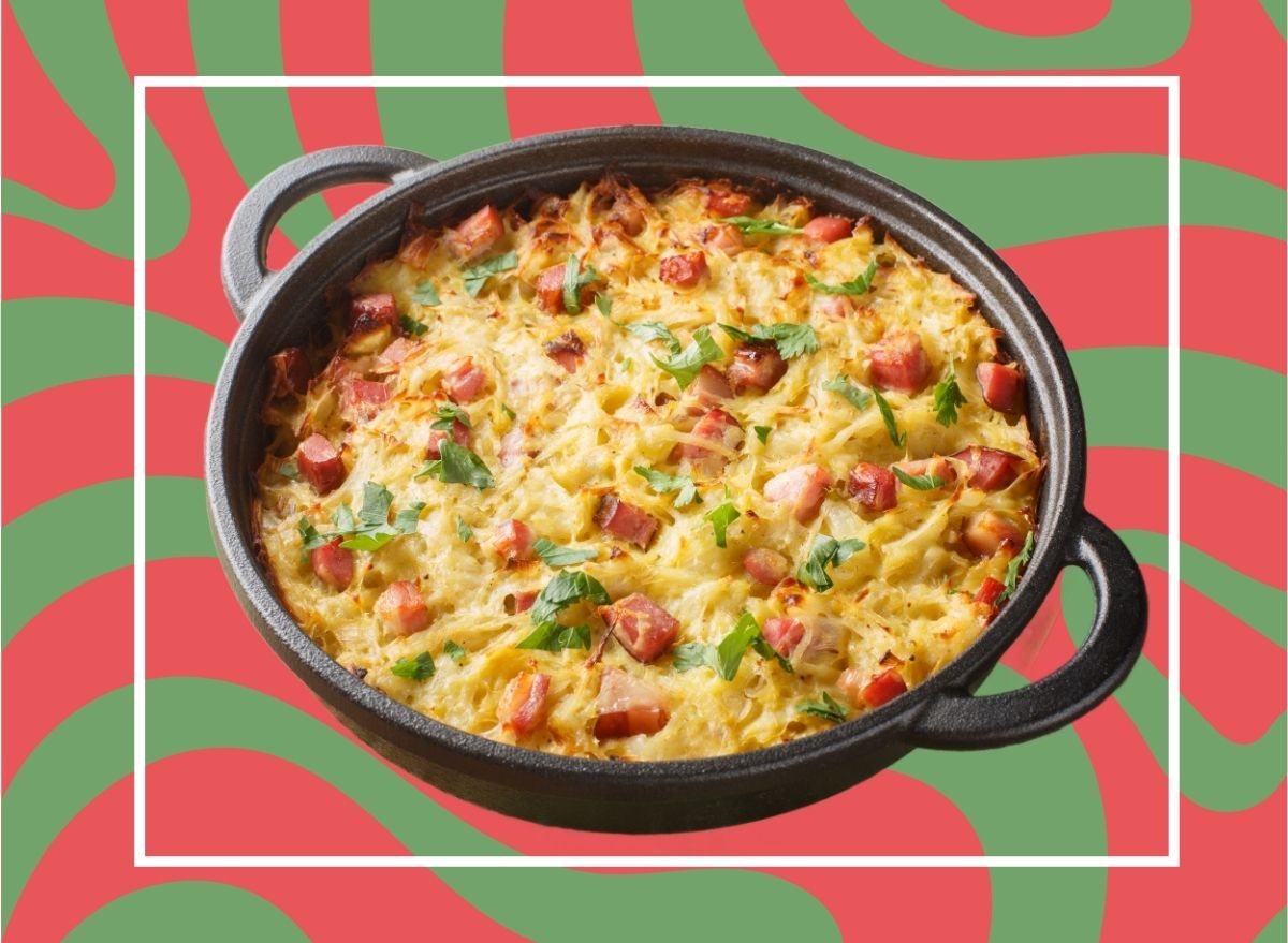Christmas egg casserole vegetarian