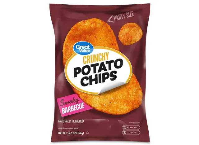 Great Value Party Size Barbecue Potato Chips 