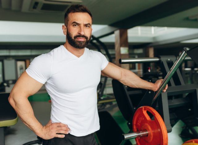 Portrait of a Personal Trainer in the Gym