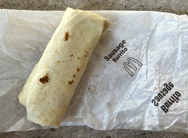 McDonald's Sausage Burrito