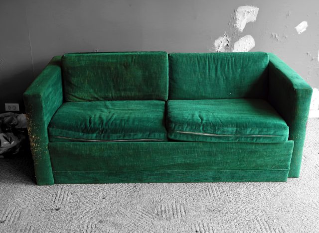 Old, used couch