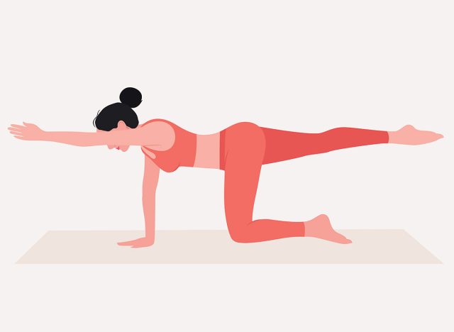 Core Balance, bird dog pose