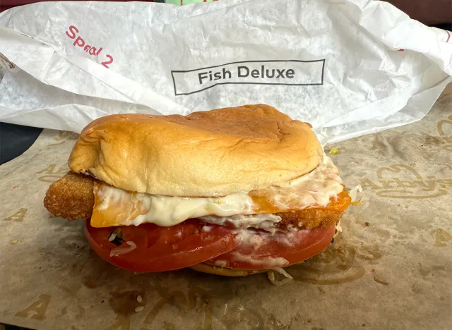 King's Hawaiian Fish Deluxe Sandwich