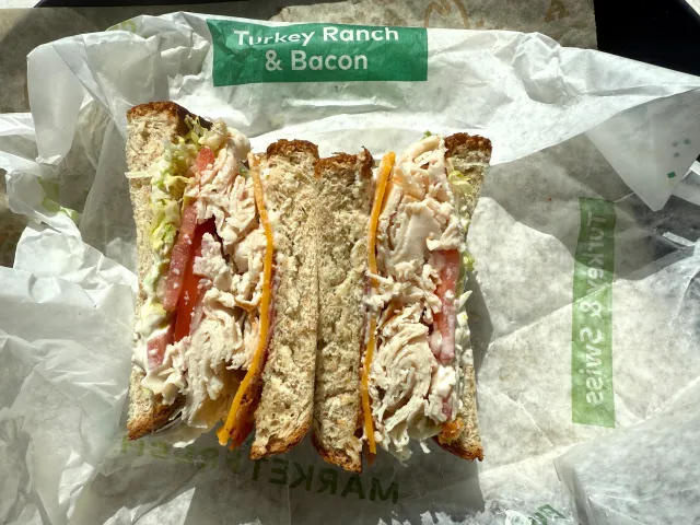 Roast Turkey Ranch & Bacon Sandwich