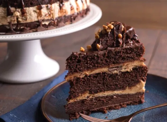 David's Cookies Mile High Peanut Butter Cake