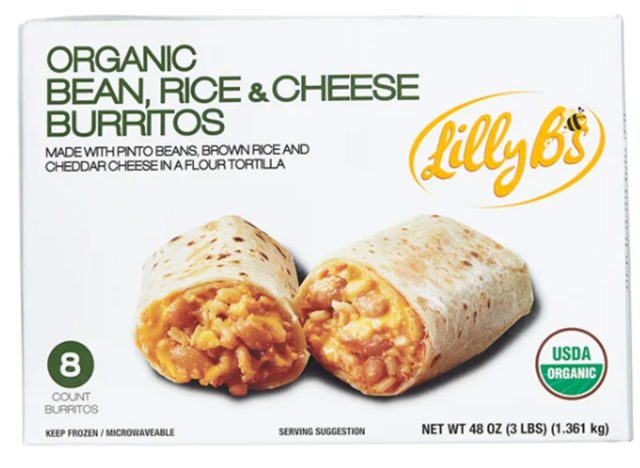 Lilly B's Organic Bean, Rice & Cheese Burritos