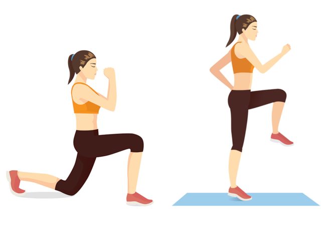 Lunge to High Knee