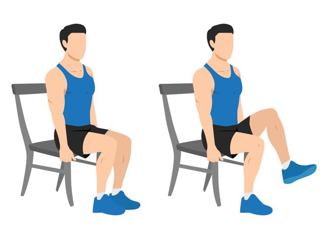 Seated Knee Lift 