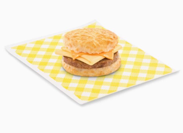 Bojangles Sausage Egg and Cheese Biscuit