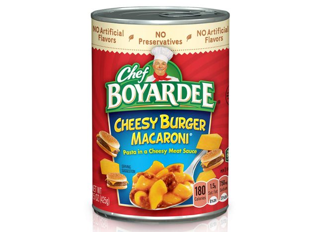 Chef Boyardee Cheesy Burger Macaroni