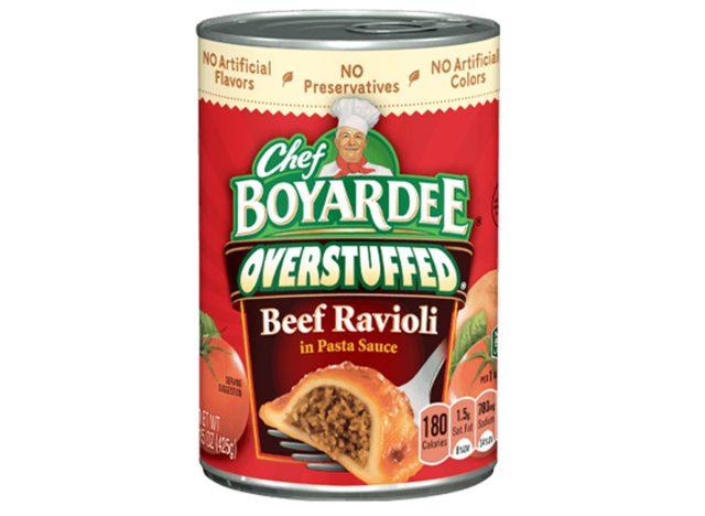 Chef Boyardee Overstuffed Beef Ravioli