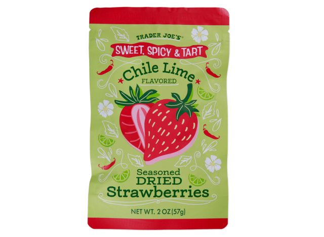 Sweet, Spicy & Tart Chile Lime Flavored Seasoned Dried Strawberries