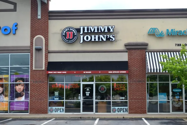 Indianapolis, Indiana / United States - July 4 2020: Jimmy John&rsquo;s Signage Outdoors