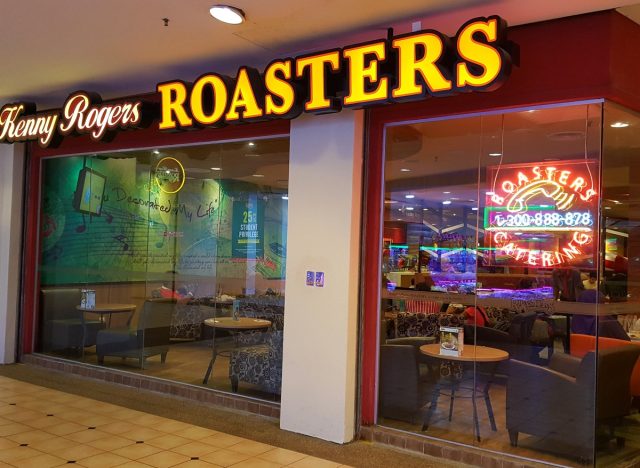 Kuala Lumpur / Malaysia - November 11 2018: Kenny Rogers Roasters is a chain of chicken-based restaurants. It was founded in 1991 by country musician Kenny Rogers and former KFC CEO John Y. Brown.