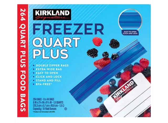 Kirkland Signature Freezer Quart Plus Bags