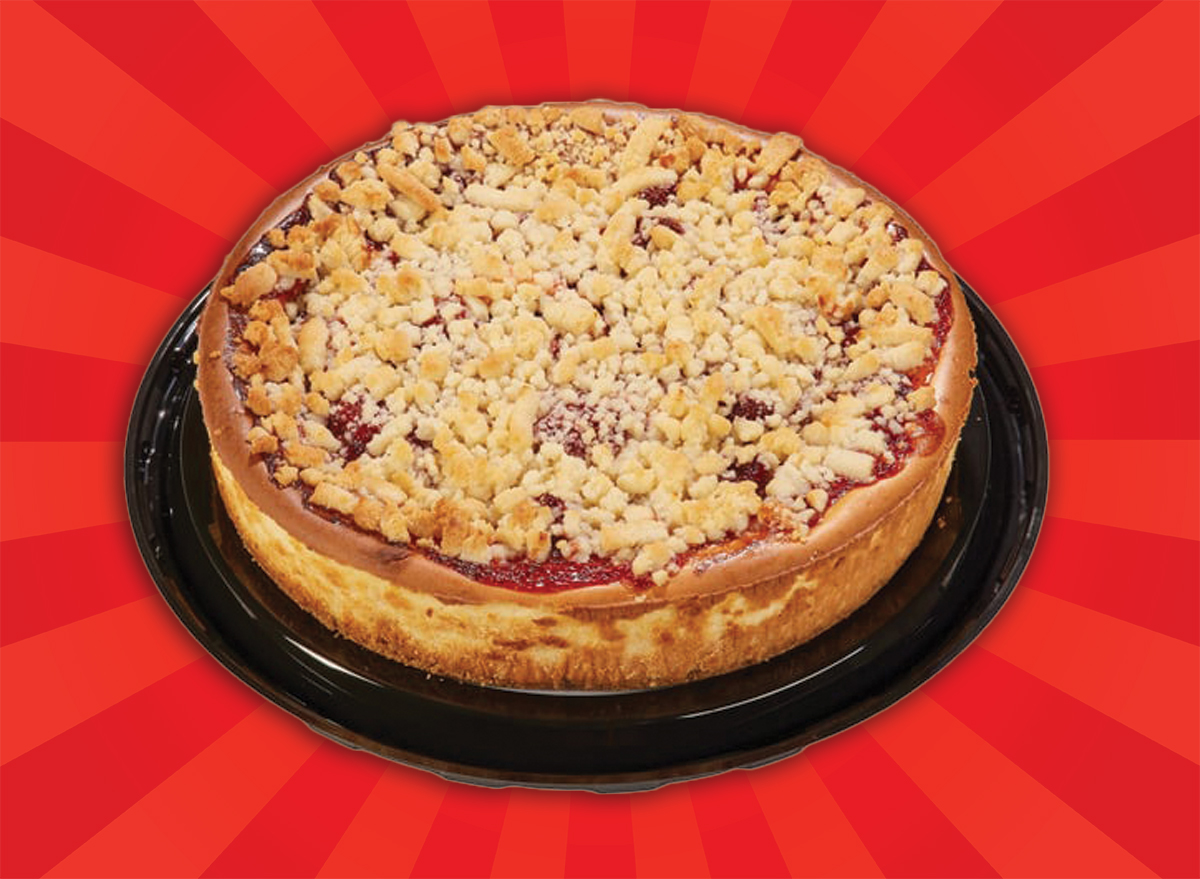 Kirkland signature strawberry streusel cheesecake