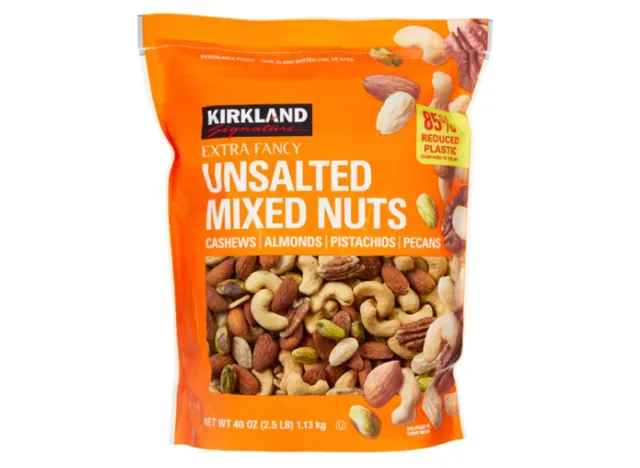 Kirkland Signature Unsalted Extra Fancy Mixed Nuts