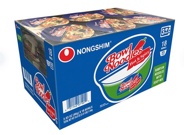 Nongshim Bowl Noodle Hot and Spicy Beef Ramen