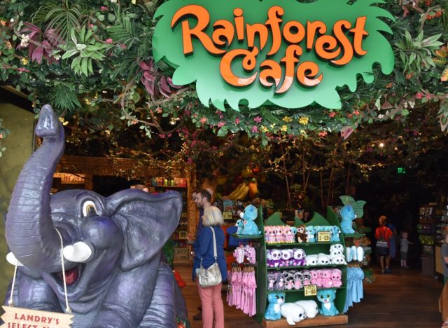 BLOOMINGTON, MINNESOTA - JUL 27: Rainforest Cafe at Mall of America in Bloomington, Minnesota, on July 27, 2017. Its the second largest mall in leaseable space and largest mall in the US.