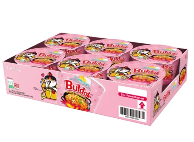 Samyang Buldak Ramen Carbonara, Spicy Chicken