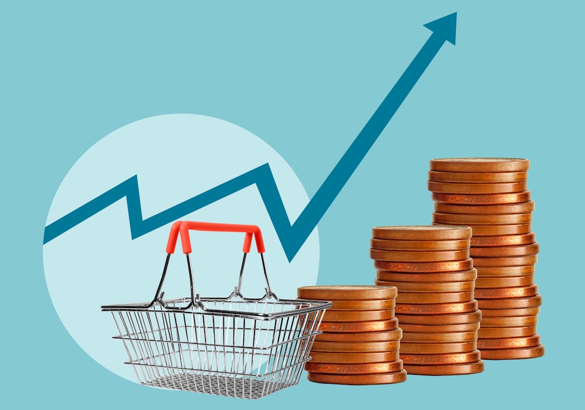 Grocery,Prices,Increase,And,Inflation,As,Food,Price,Increase,Cause.