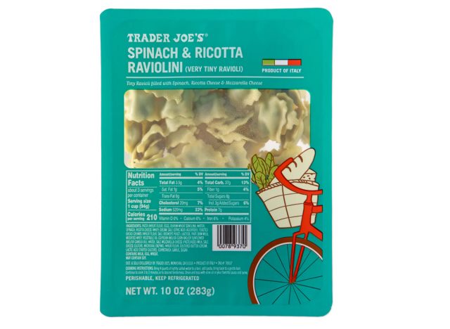 Trader Joe's Spinach Ricotta Ravioli