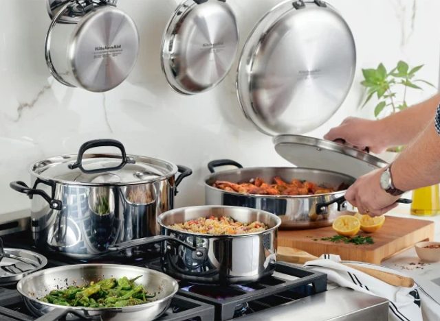 KitchenAid 11-piece 5-ply Clad Stainless Steel Cookware Set