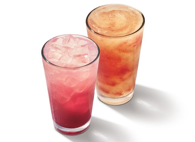 Popeyes Blueberry Lemonade Chilled and Frozen 