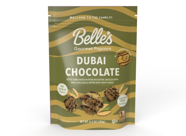 Belle's Gourmet Popcorn Dubai Chocolate Popcorn