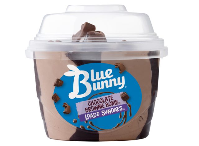 Blue Bunny Load'd Sundaes Chocolate Brownie Bomb 