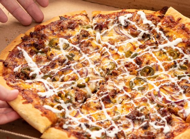 Casey's BBQ Brisket Pizza
