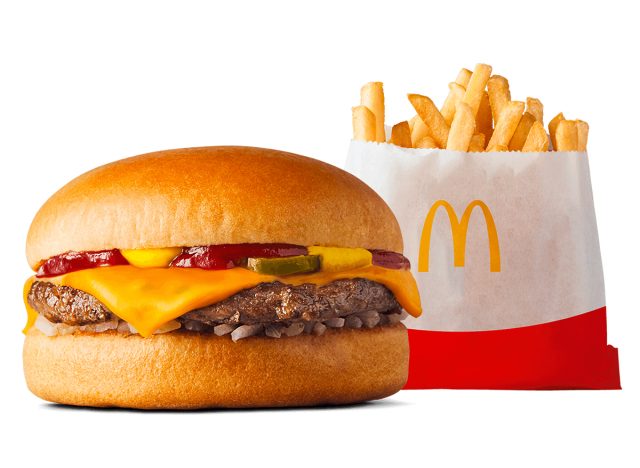 Cheeseburger and Small Fries