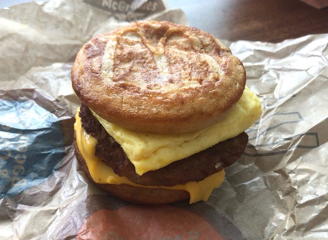 McDonald's Sausage, Egg & Cheese McGriddle
