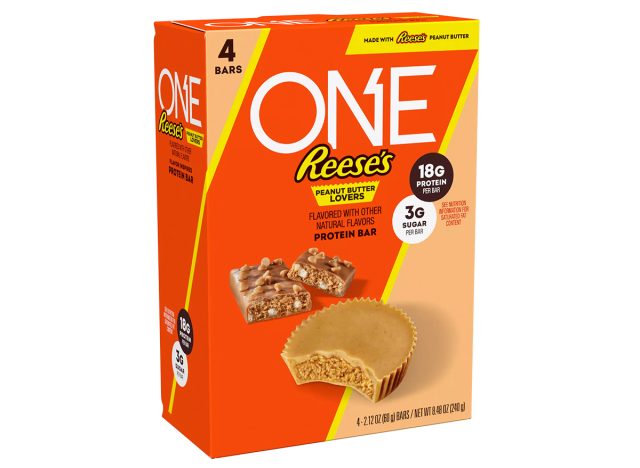 One Reese's Protein Bars