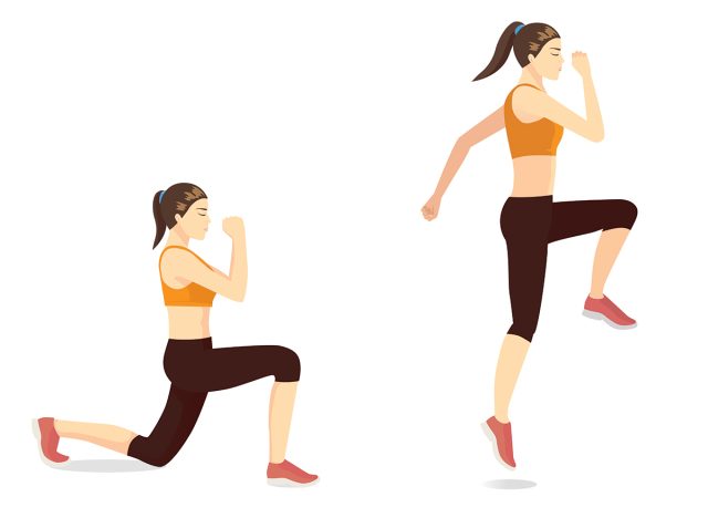 Reverse Lunge to Knee Drive
