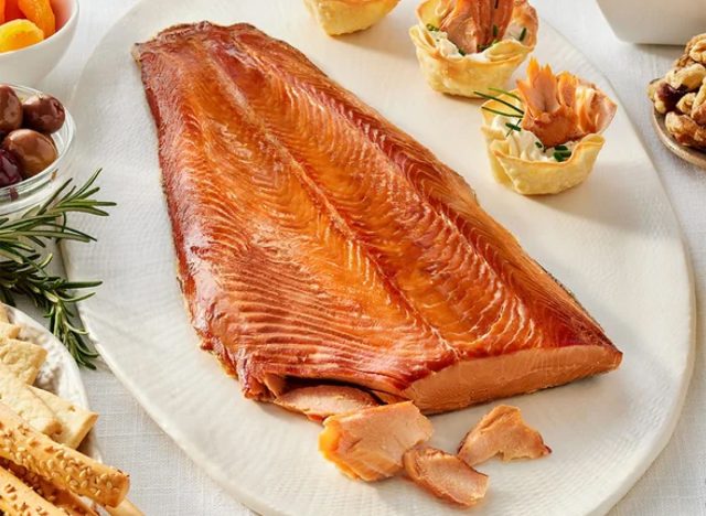 SeaBear Wild Sockeye & King Smoked Salmon Fillet Duo, Total 2lbs.