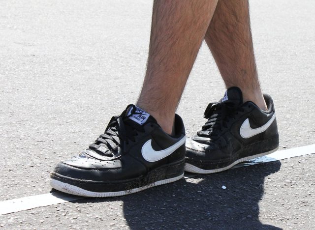 Heel to toe walk, exercise.