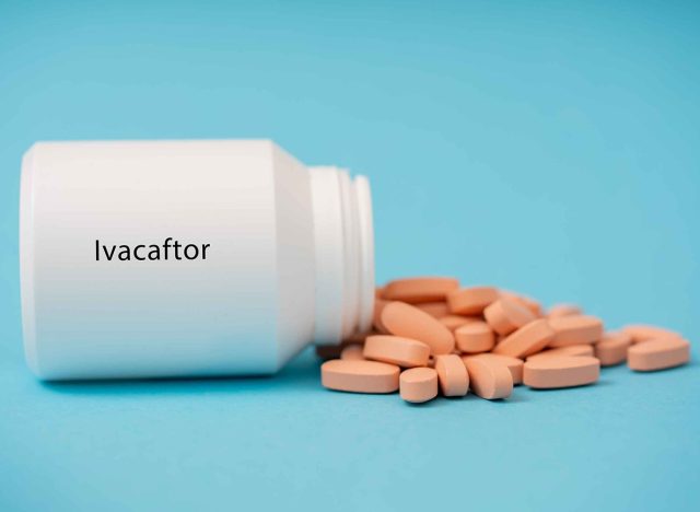 Ivacaftor, Cystic fibrosis transmembrane conductance regulator (CFTR) potentiator medical drug concept