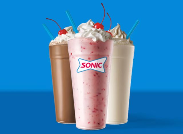 Sonic Milkshakes