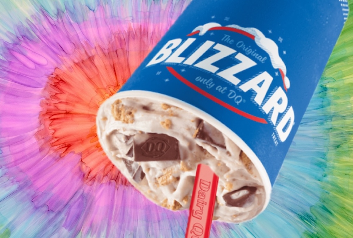Tie dye, Dairy Queen, blizzard, s’mores
