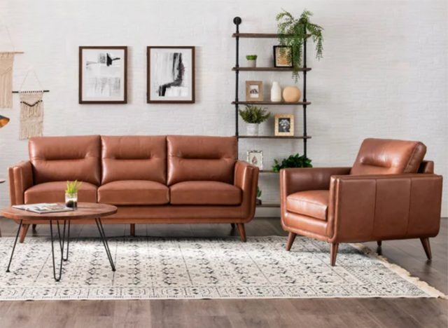 Taurus 2-piece Leather Set - Sofa and Chair