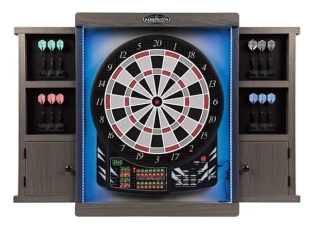 Barrington Electronic Dartboard with Cabinet