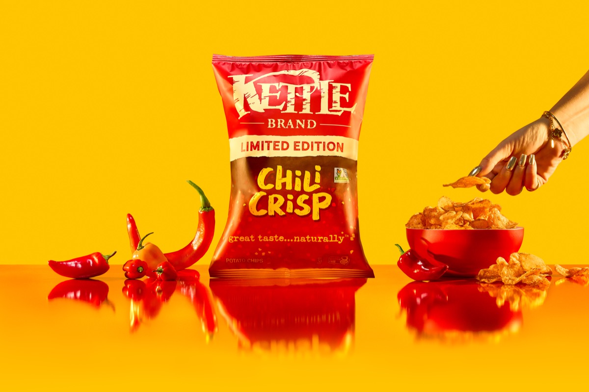 Chili Crisp, kettle chips, groceries, snacks