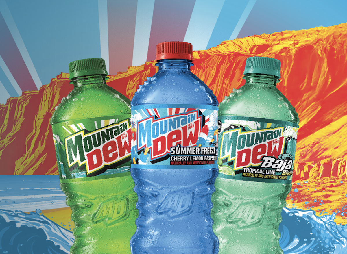 Mountain Dew, new flavor, summer, groceries, drinks