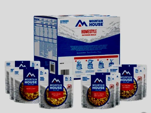 Mountain House Homestyle Outdoor Meal Kit, 8 Pouch Assortment (16 Total Servings)