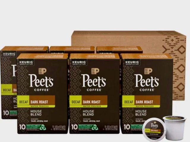 Peet's Coffee Decaf House Blend K-Cup Pod, 60-count 