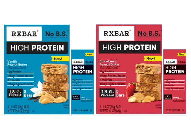 RX Bar Strawberry Peanut Butter and Vanilla Peanut Butter